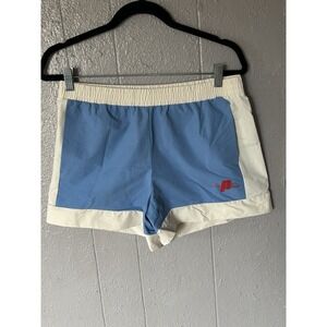 Mens Prince Pickleball shorts Blue /White M Elastic Waist Pockets Outdoor Sports